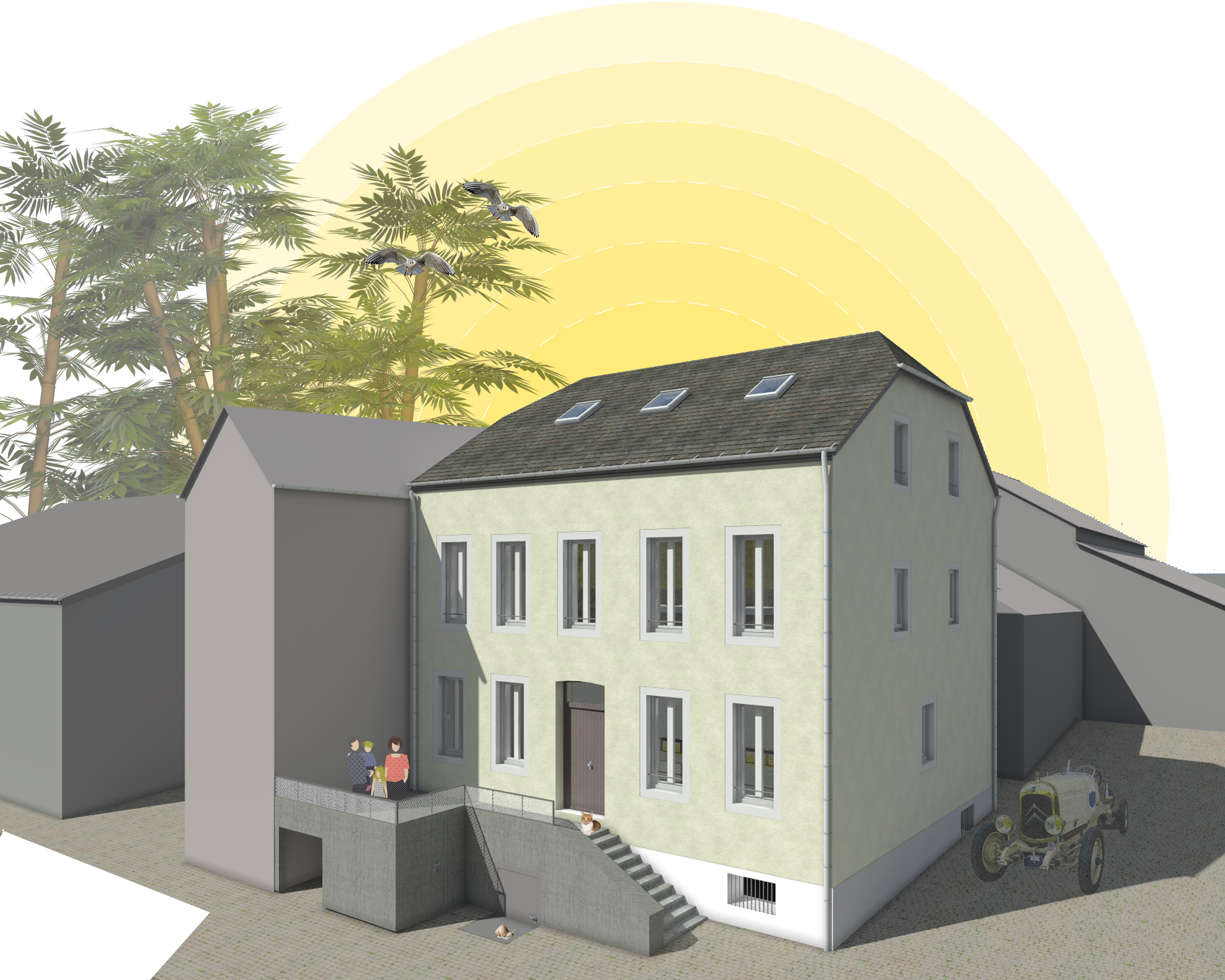 Rendering Strassenansicht_collage_2020-07-16 Kopie